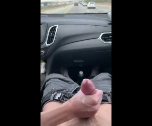 handjob for boyfriend on a roadtrip